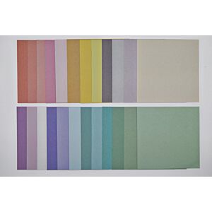 6"x6" Pastel Papers - Multicolour