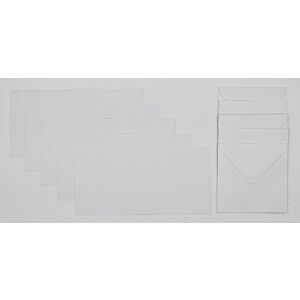 Square - White Cards And Envelopes - 5 Pack 
