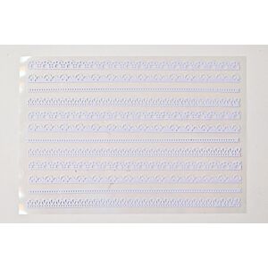 Lace Sticker Strips - White
