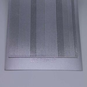 Pin Stripe Peel-Off Stickers - Silver