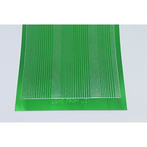 Pin Stripe Peel-Off Stickers - Green Mirror