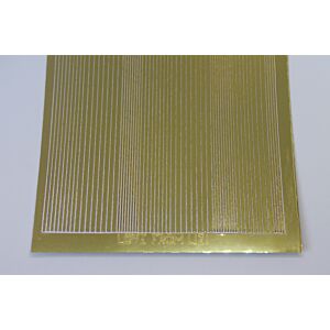 Pin Stripe Peel-Off Stickers - Gold Mirror