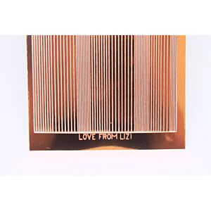 Pin Stripe Peel-Off Stickers - Copper Mirror