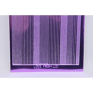 Pin Stripe Peel-Off Stickers - Lilac Mirror