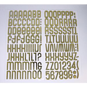 Foam Alphabet Thicker Stickers - Gold