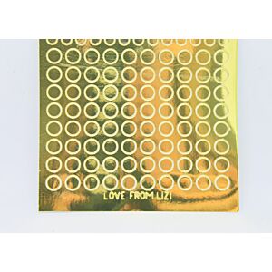 Mini Circle Peel-Off Stickers - Gold Mirror