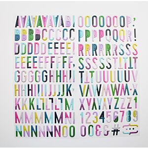 Pastel Rainbow - Puffy Alphabet Stickers