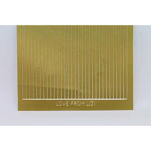 Straight Peel-Off Stickers - Matte Gold
