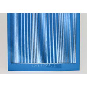 Pin Stripe Peel-Off Stickers - Ocean Blue