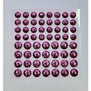 Shimmer Dome Stickers - Small - Pink