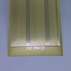 Pin Stripe Peel-Off Stickers - Gold