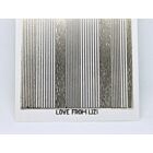 Pin Stripe Peel-Off Stickers - Clear Gold Mirror