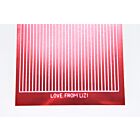 Straight Peel-Off Stickers - Red Mirror