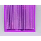 Pin Stripe Peel-Off Stickers - Fuschia Pink Mirror