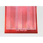 Pin Stripe Peel-Off Stickers - Ruby Red Mirror