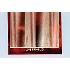 Pin Stripe Peel-Off Stickers - Ruby Red Mirror/Gold Finish