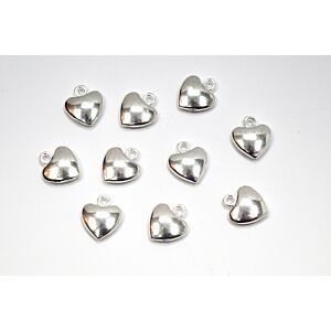 Heart - Charms - 10 pack