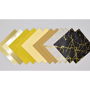 Heavyweight Specialty Papers - 6x6 Inches - 'Gold' Bundle