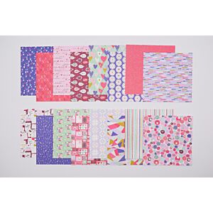 Lot's Of Love - Patterned Papers - 6x6 Inches