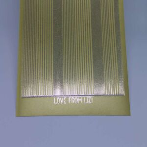Pin Stripe Peel-Off Stickers - Gold