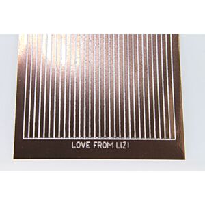 Straight Peel-Off Stickers - Brown Mirror