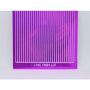Straight Peel-Off Stickers - Fuschia Pink Mirror
