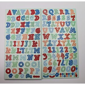 Oh Santa -  Alphabet Chipboard Stickers