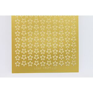 Mini Star Peel-Off Stickers - Matte Gold