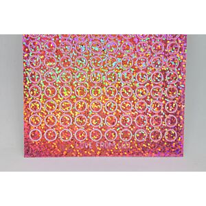 Mini Circle Peel-Off Stickers - Pink Holographic