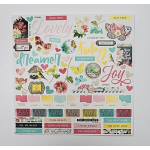Summer Botany - 12 x 12 inch Stickers 