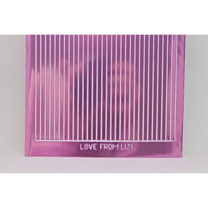 Straight Peel-Off Stickers - Lilac Mirror