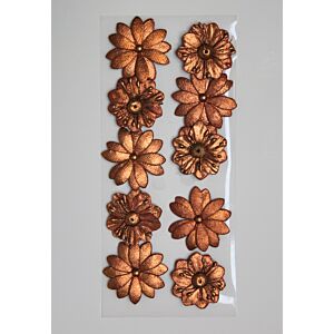 Autumn Friends - Metallic Paper Flowers - Copper