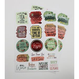 Cozy Christmas - Sentiment Stickers