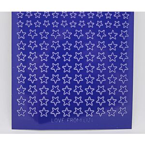 Mini Star Peel-Off Stickers - Blueberry Blue
