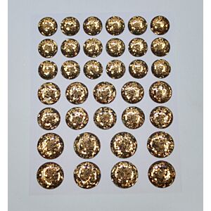 Shimmer Dome Stickers - Medium - Gold