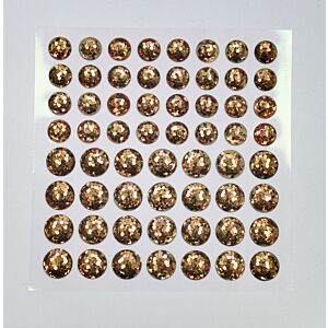 Shimmer Dome Stickers - Small - Gold