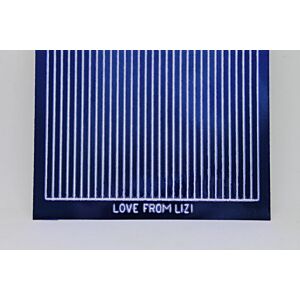 Straight Peel-Off Stickers - Blue Mirror