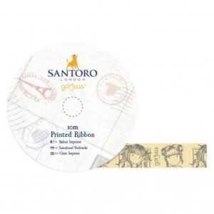 Little Fishes - Santoro 10m Printed Satin Ribbon