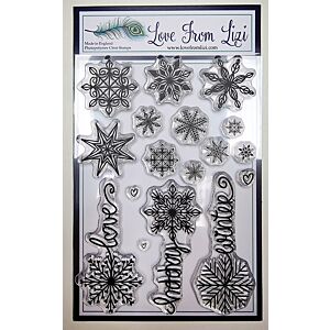 Snowflake Winter Rose - LFL Stamp Set